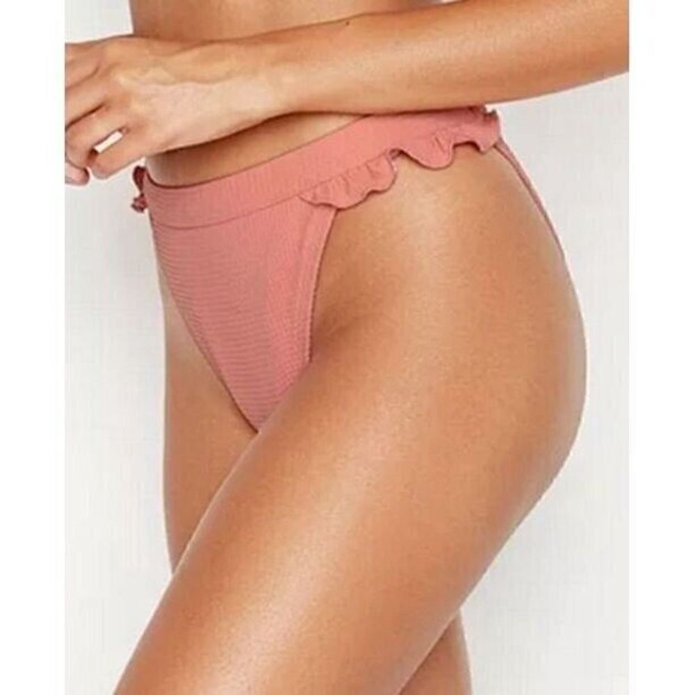 806 Ris-K Women's Horizon Bikini Bottom Swimsuit Pink sz XS